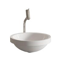 Cuba Redonda Branca Com Torneira E Valvula Cromada - 2