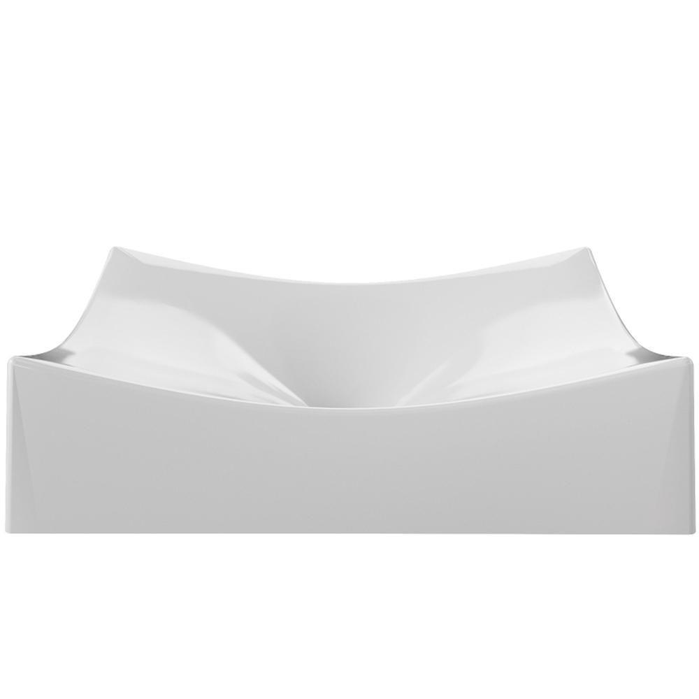 Cuba De Apoio Retangular Banheiro Lavabo C01 Ml44W Branco - 2