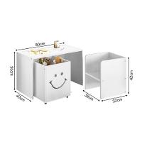 Mesa Infantil Com 1 Cadeira E 1 Nicho Branca Branco - 2