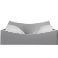 Cuba De Apoio Retangular Banheiro Lavabo C01 Ml44W Cinza - 2