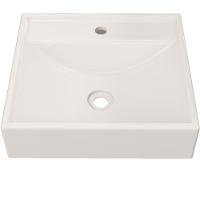 Kit 02 Cubas De Apoio Quadrada Banheiro Lavabo C01 Q39W Bege