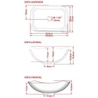 Cuba De Apoio Abaulada C01 Para Banheiro Lux L42 Cinza - 2