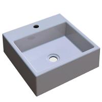 Cuba De Apoio Para Banheiro Quadrada Q355 35X35Cm C01 Cinza - 1