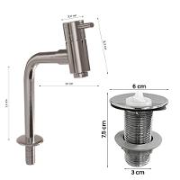 Cuba Pia Banheiro Sophia Torneira Dl05 Valvula Abs Branco - 3