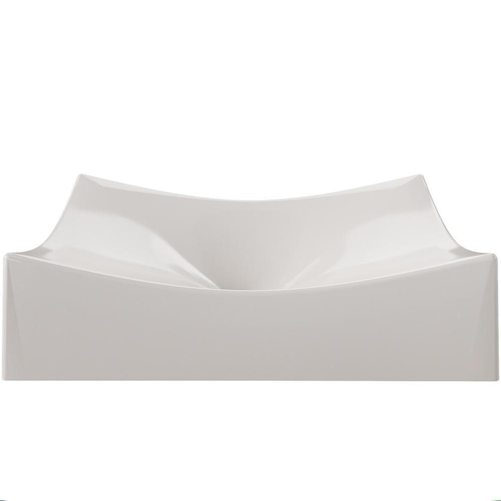 Cuba De Apoio Retangular Para Banheiro Lavabo C01 Ml44W Bege - 2