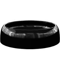 Kit 02 Cubas De Apoio Banheiro Lavabo C01 O39 Preto - 2