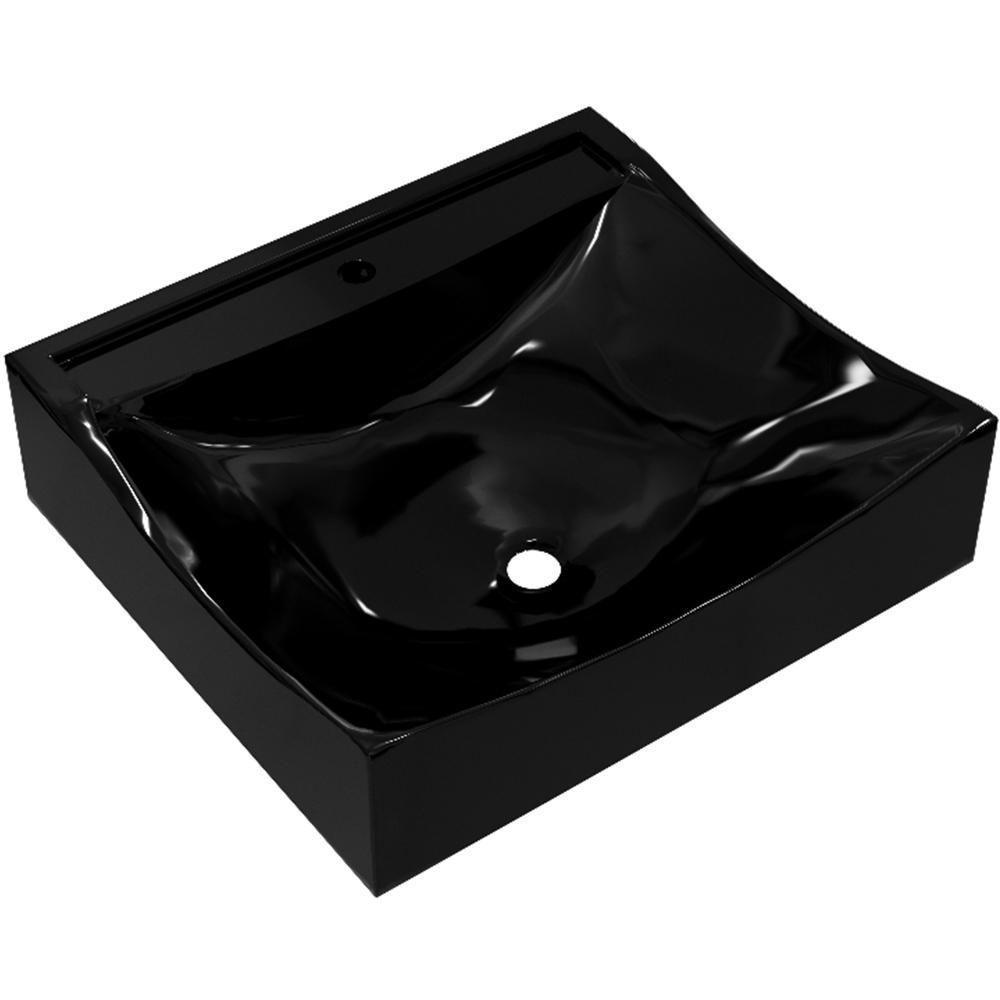 Kit 02 Cubas De Apoio Banheiro Lavabo C01 Q440 Preto - 6