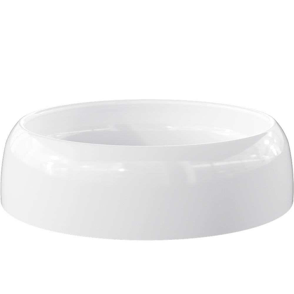 Cuba De Apoio Oval Para Banheiro Lavabo C01 Capri O39 Branco - 2