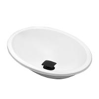 Cuba Pia Banheiro Sophia Com Valvula Click Black Branco - 1