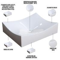 Kit 02 Cubas De Apoio Banheiro Lavabo C01 Ml44W Bege