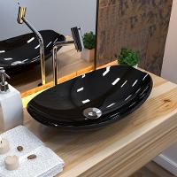 Cuba De Apoio Canoa C01 Para Banheiro Lux L45 Preto Brilho - 3