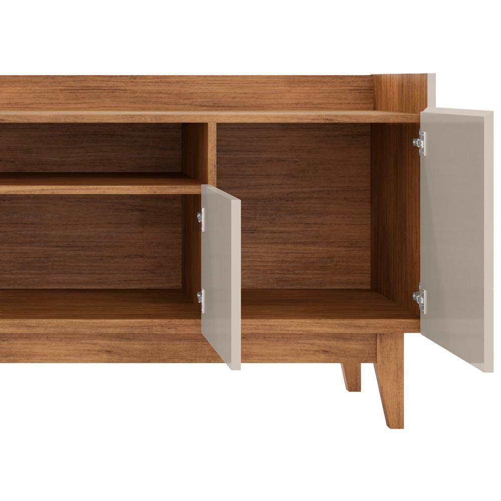 Rack 4 Portas Para Tv 60 Polegadas 011071 Off White Cedro Dcasa Off White Cedro - 6