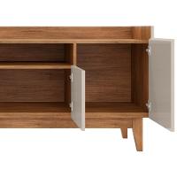 Rack 4 Portas Para Tv 60 Polegadas 011071 Off White Cedro Dcasa Off White Cedro - 6