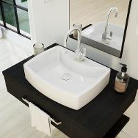 Cuba De Apoio Retangular Banheiro Lavabo C01 Rt50 Branco - 9