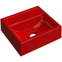 Cuba De Apoio Quadrada C01 Para Banheiro Q32W Vermelho - 1