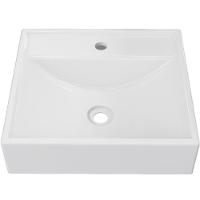 Cuba De Apoio Quadrada Para Banheiro Lavabo C01 Q39W Branco - 2