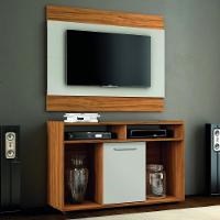 Rack Com Painel Show Para Tv Até 43 Polegadas Freijó Trend E Off White Notável Móveis Freijó Trend/off White - 3