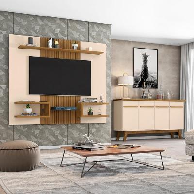 Painel Atlas Tv 55" Buffet Opala Off White Cinamomo Ripa