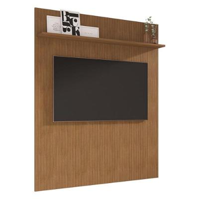 Painel Frisado Siena Sala Para Tv Até 60 Polegadas 160 Cm Cedro Cedro