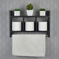 Nicho Toalheiro Preto 45 X 30cm Para Banheiro - 7