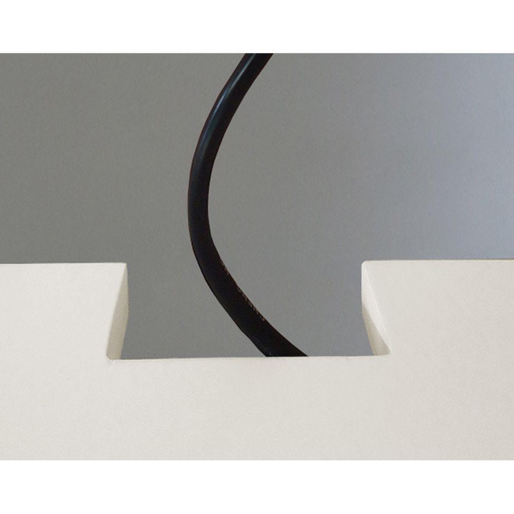 Rack Para Tv Suspenso Bancada Com Nicho E Gaveta Off White Laca - 6