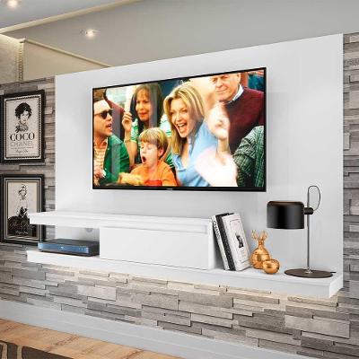 Painel Home de Tv 60" com Gaveta em Mdp 134,4cm Branco