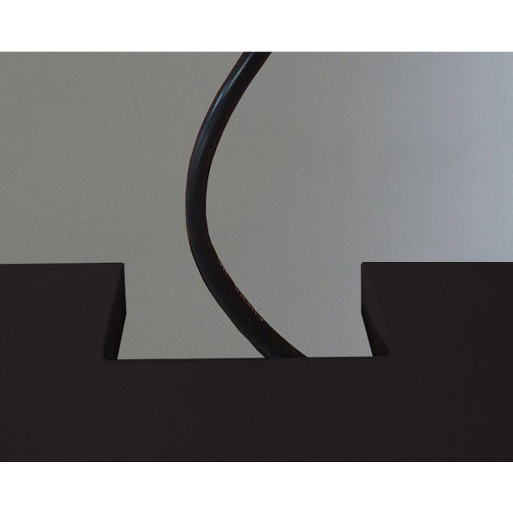 Rack Para Tv Suspenso Bancada Com Nicho E Gaveta Preto Laca - 6