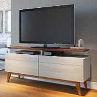 Rack Classic 146cm 2 Gaveta Prateleira OffWhite Freijó Imcal - 3