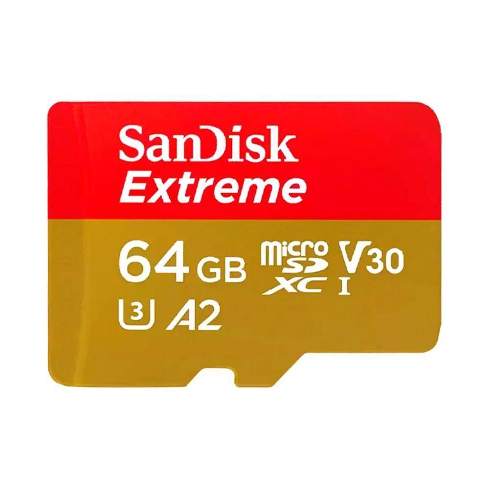 Cartão de Memória SanDisk Extreme microSDXC 64Gb 170-80MB - 4