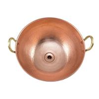 Cuba De Apoio Cobre Puro Com Alças De Bronze E Válvula 8L - 1