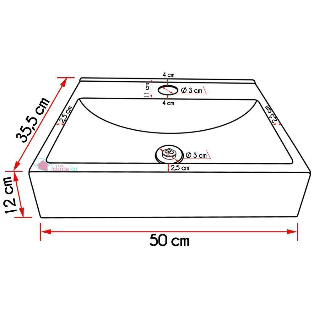 Cuba Apoio Inspira Com Torneira Inox Curta Válvula Branco - 6