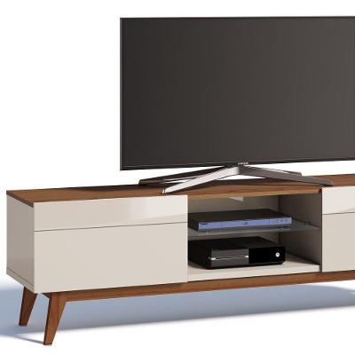 Rack Classic 180cm 2 Gavetas Off White Freijó Imcal