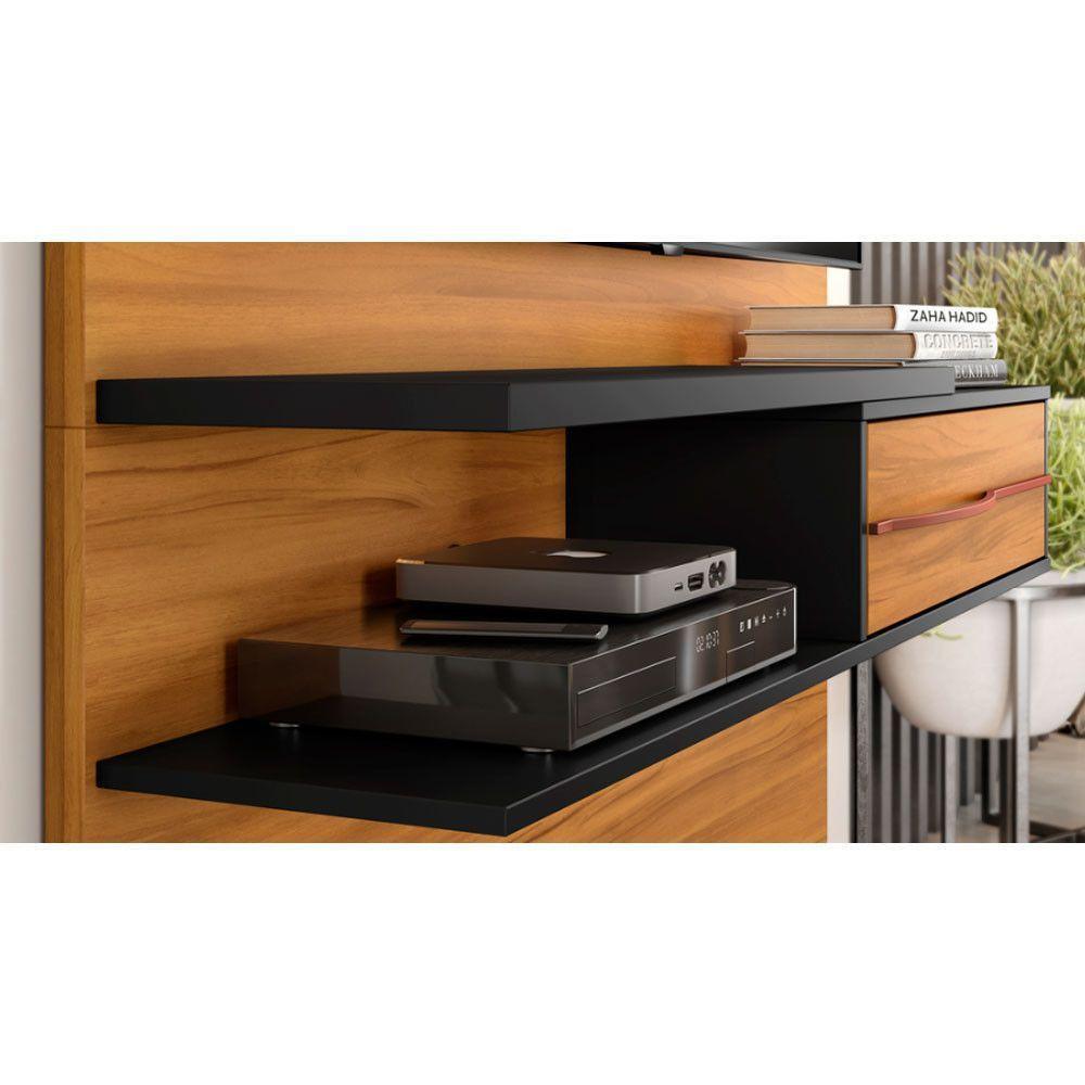 Painel Para Tv Até 55" Nt1155 Notável Freijó Com Preto - 3