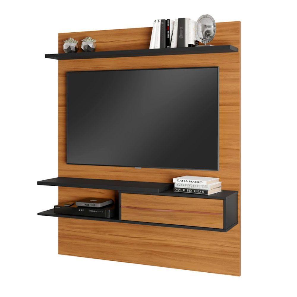 Painel Para Tv Até 55" Nt1155 Notável Freijó Com Preto - 4
