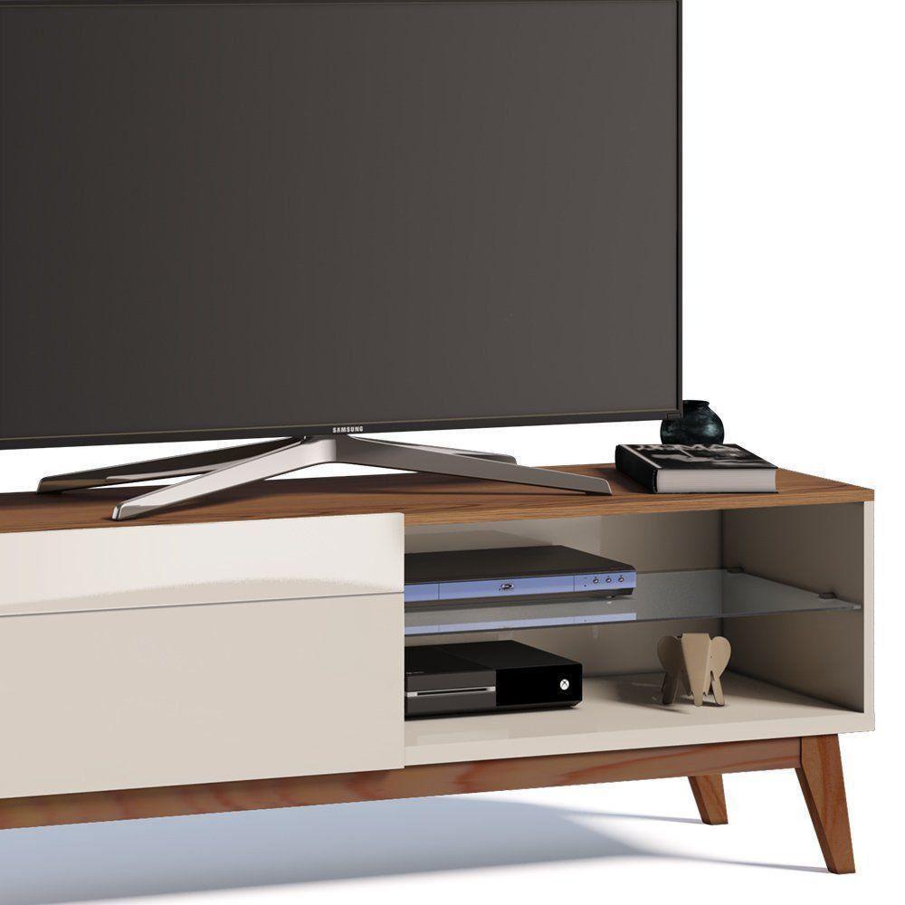 Rack Classic 146cm 1 Gaveta Off White Freijó Imcal - 2