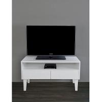 Rack Para Tv Bancada Com Nicho E Gaveta Branco Laca - 2