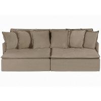 Sofá 6 Lugares 2.90 Mt Com Molas Retrátil E Reclinável Bege - 8