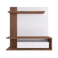 Painel Para Tv Até 60 Polegadas 2 Portas Estilare Móveis Branco Com Madeirado - 1