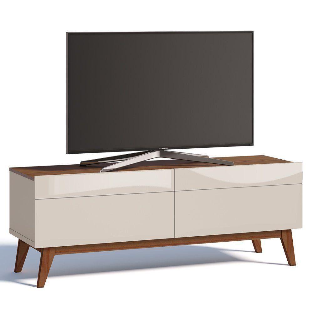 Rack Classic 146cm 2 Gavetas Off White Freijó Imcal - 1