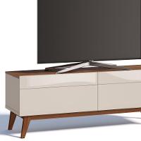 Rack Classic 146cm 2 Gavetas Off White Freijó Imcal - 2