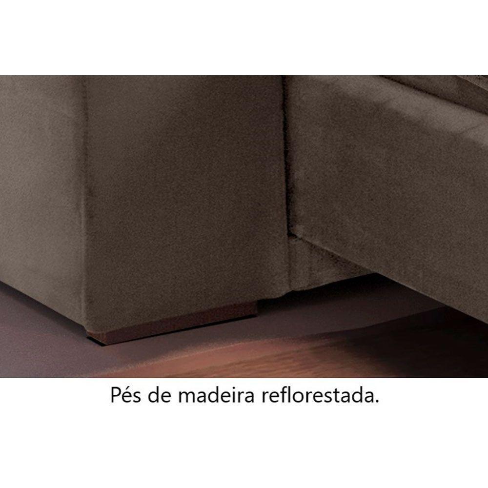 Sofá Retrátil E Reclinável Atenas 2,10m 3 Lugares Bege - 3