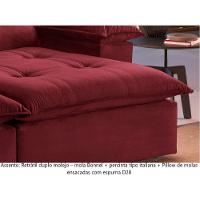 Sofá Retrátil E Reclinável Atenas 1,80m 2 Lugares Bordô - 6