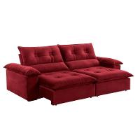 Sofá Retrátil E Reclinável Atenas 1,80m 2 Lugares Bordô - 8