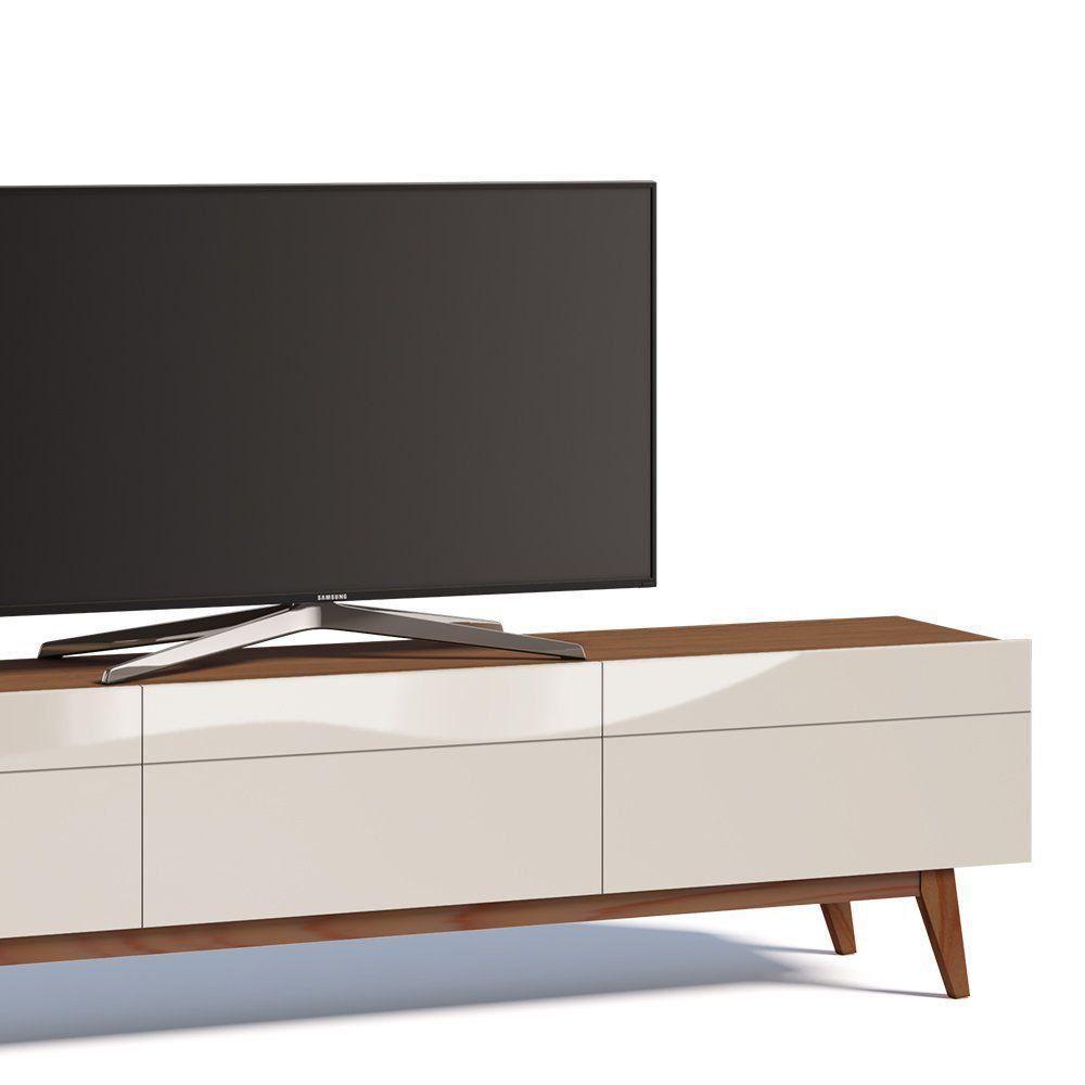 Rack Classic 218cm 3 Gavetas Off White Freijó Imcal - 2