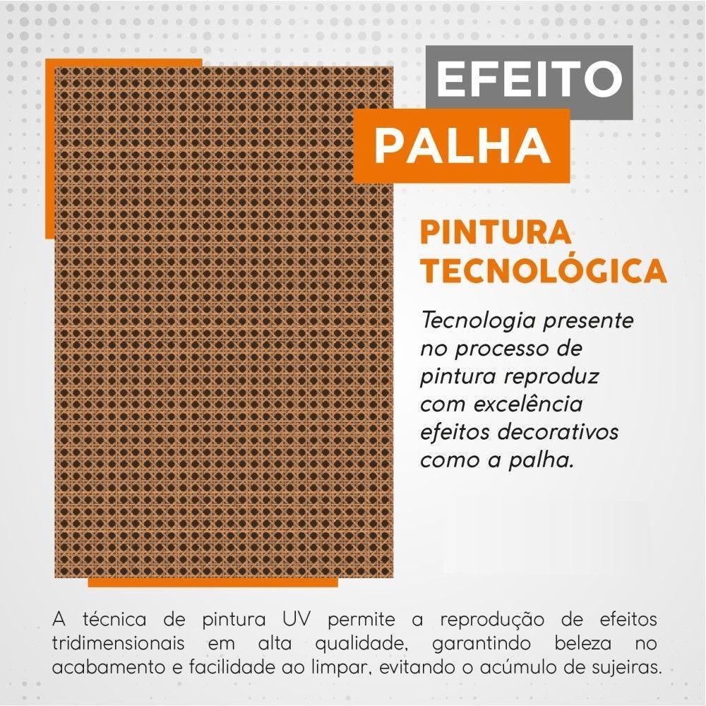 Rack Para Tv Isabela 1.6 Pintura Palha Preto Noce - 3