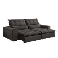 Sofá Retrátil E Reclinável Orion 2,30m 04 Lugares Txr Cinza - 7