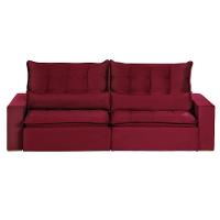 Sofá 5 Lugares 2.50 Mt Retrátil E Reclinável Vermelho - 10