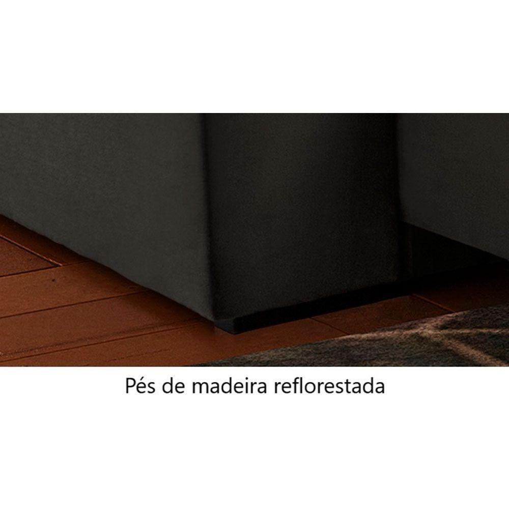 Sofá Retrátil E Reclinável Apolo 2,30m 4 Lugares Cinza - 3