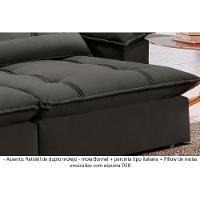 Sofá Retrátil E Reclinável Apolo 2,30m 4 Lugares Cinza - 6