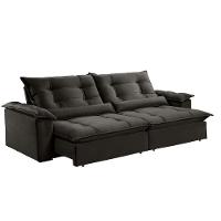 Sofá Retrátil E Reclinável Apolo 2,30m 4 Lugares Cinza - 8